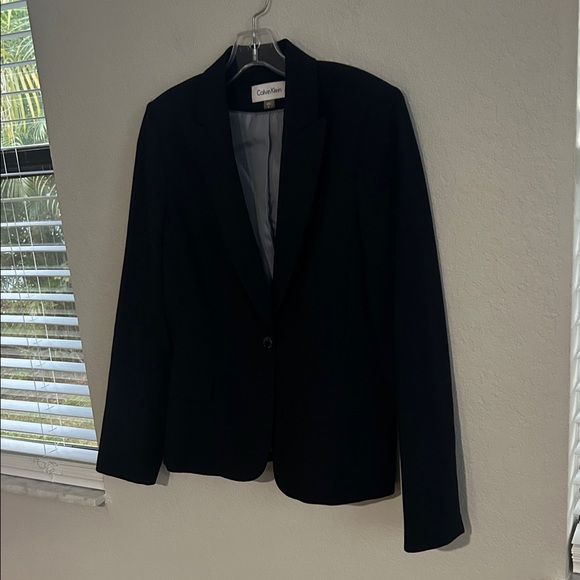 Calvin Klein Classic Black Women's Suit Jacket - Picture 2 of 6